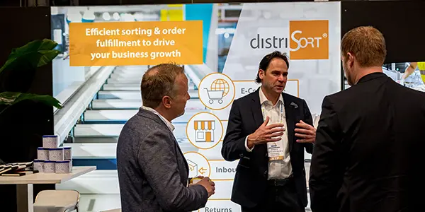 automated sorting process in a warehouse environment